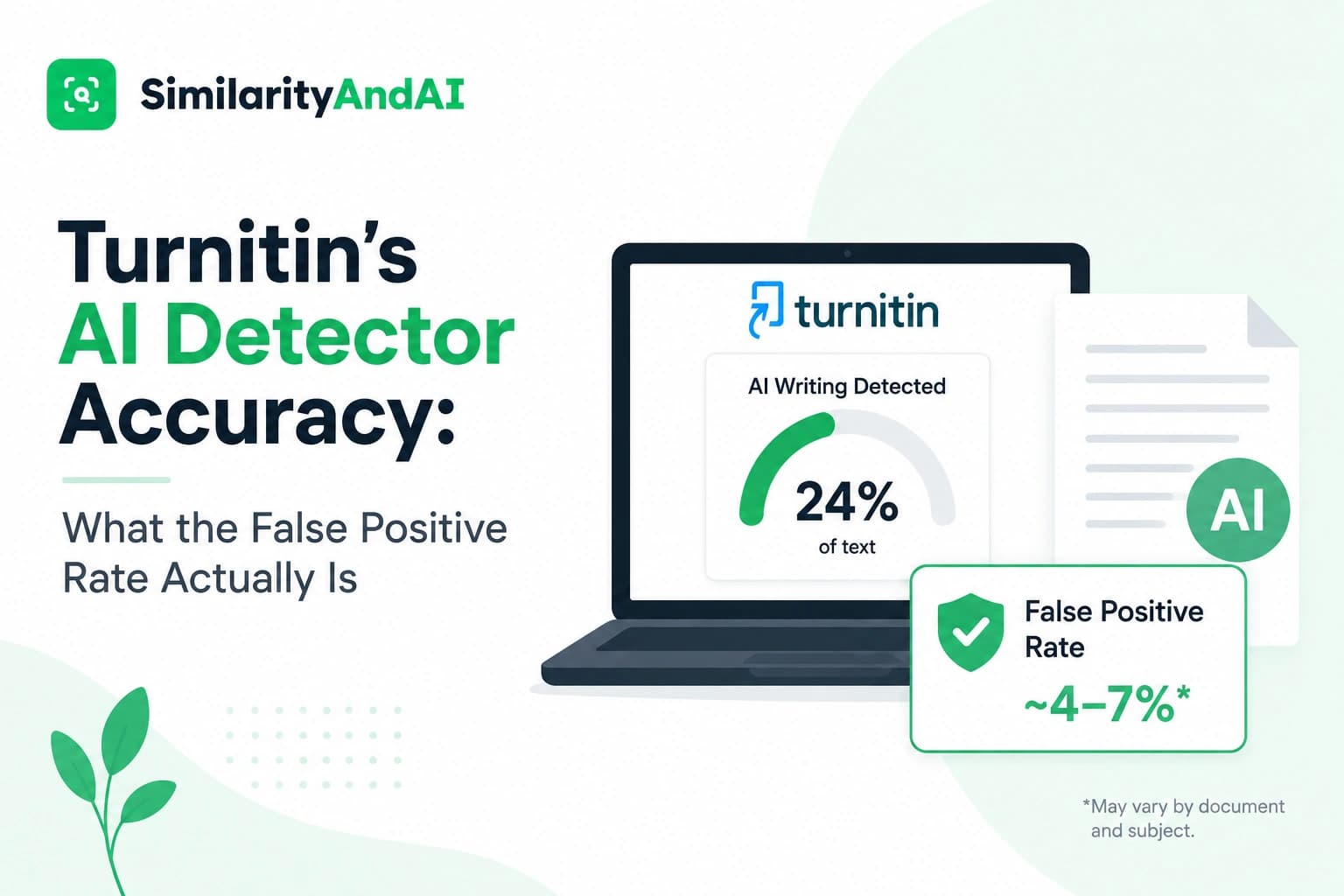 Turnitin's AI Detector Accuracy: What the False Positive Rate Actually Is